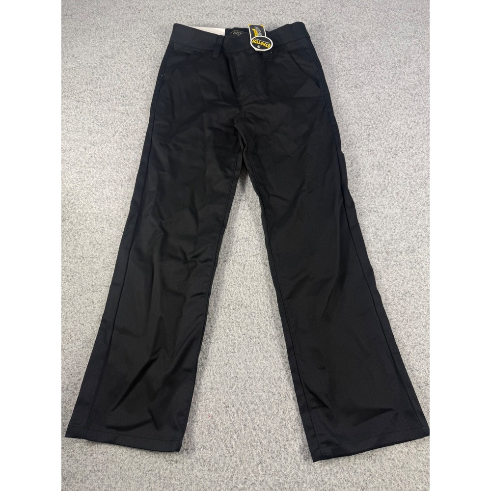 Authentic School Uniform Boys Black Stretch Pants Size 8 J/BSP-900BK/08 NWT